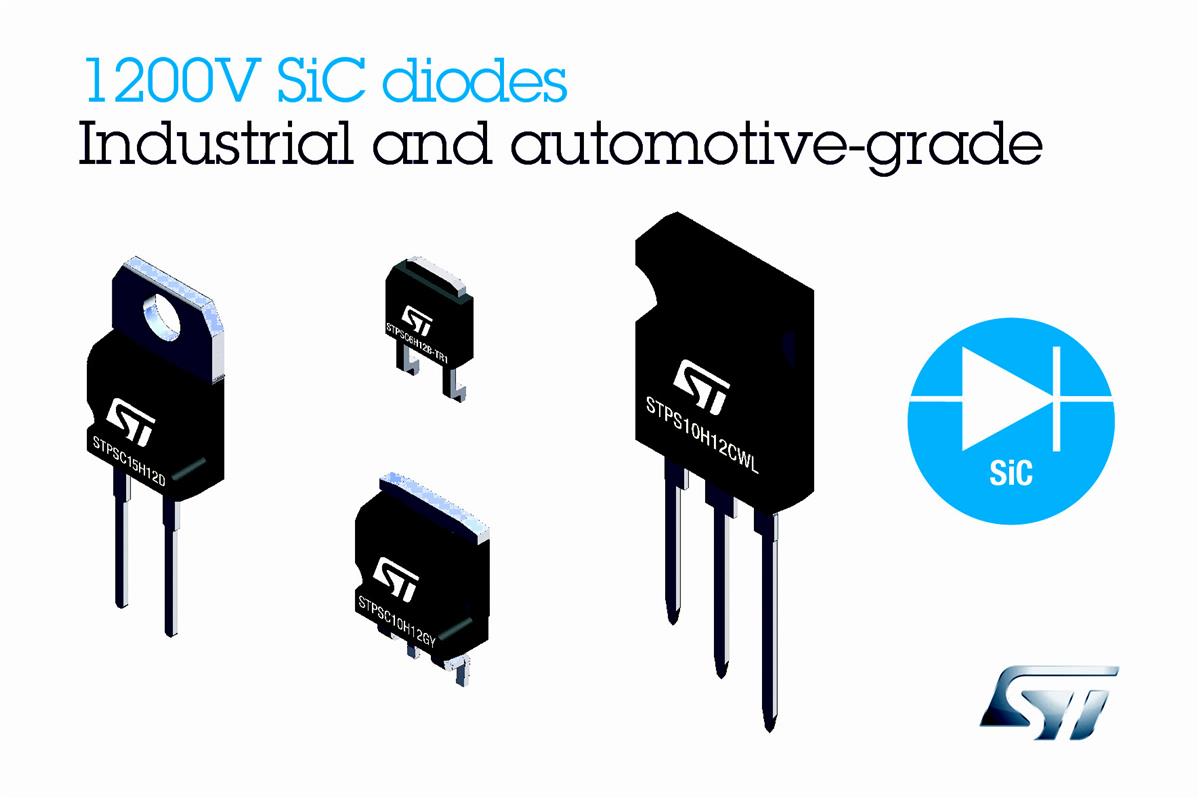 STMicroelectronics STPSC 1200V Schottky Silicon-Carbide Diode